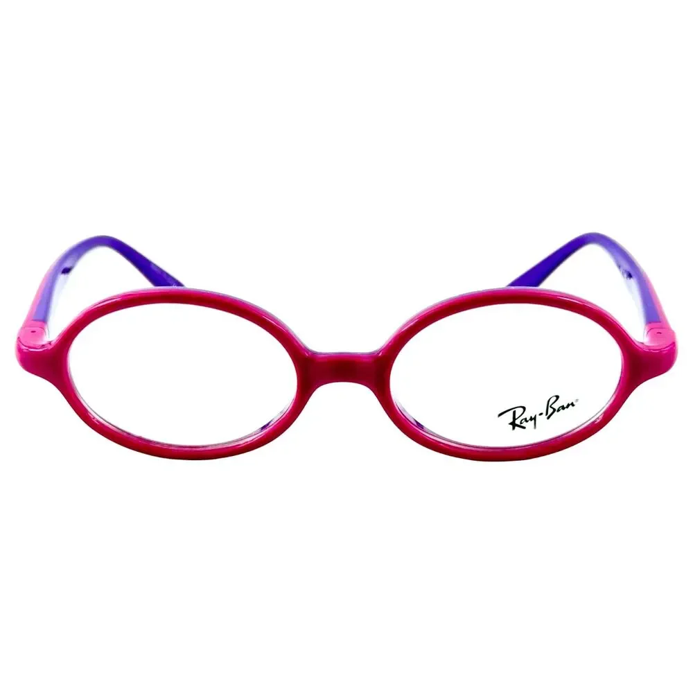 Ray Ban JR RB1545 Kids Plastic Eyeglass Frame 3704 Fuchsia On Rubber 44-16